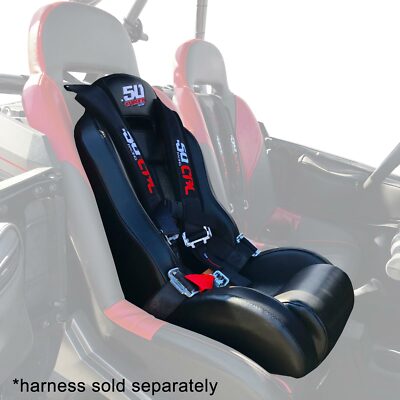 50 Caliber Racing Mini Bucket Booster Seat for Kids – Fits RZR, Can