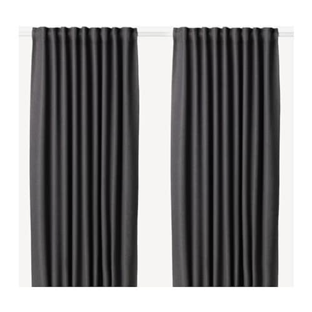 Ikea Annakajsa Blackout Curtains 1 Pair Gray 57x98 203 902 39 Ebay Ikea Annakajsa Blackout Curtains 1 Pair Gray 57x98 203 902 39