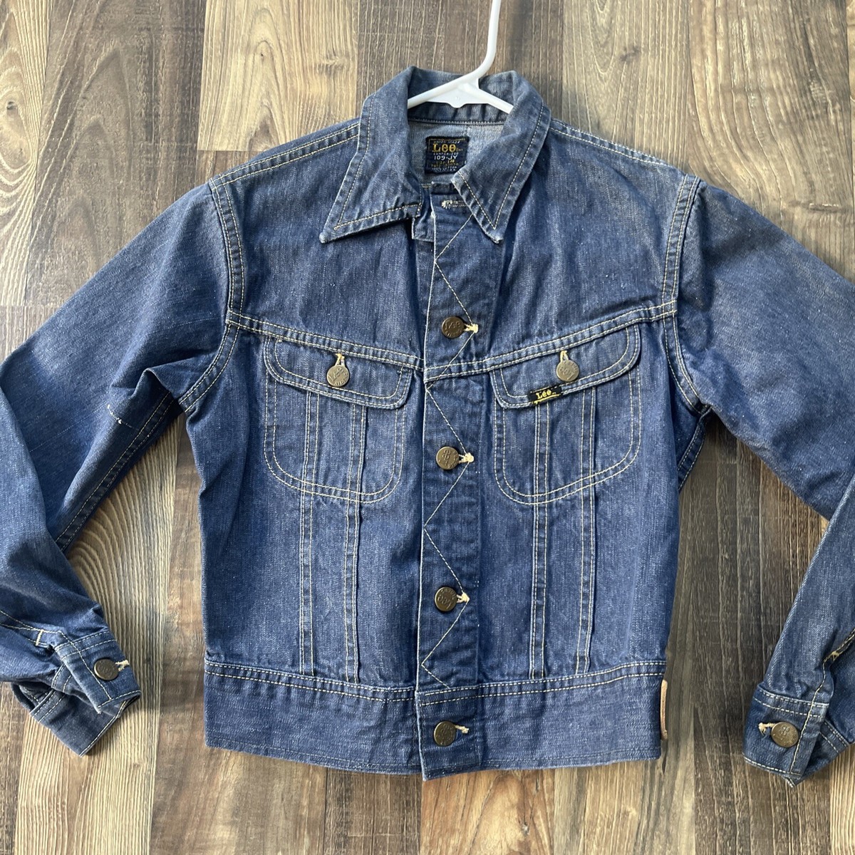 Lee Riders Denim Jacket Size 14 (109-JY) Sanforized 70s USA Lee Riders Denim Jacket Size 14 (109-JY) Sanforized 70s USA