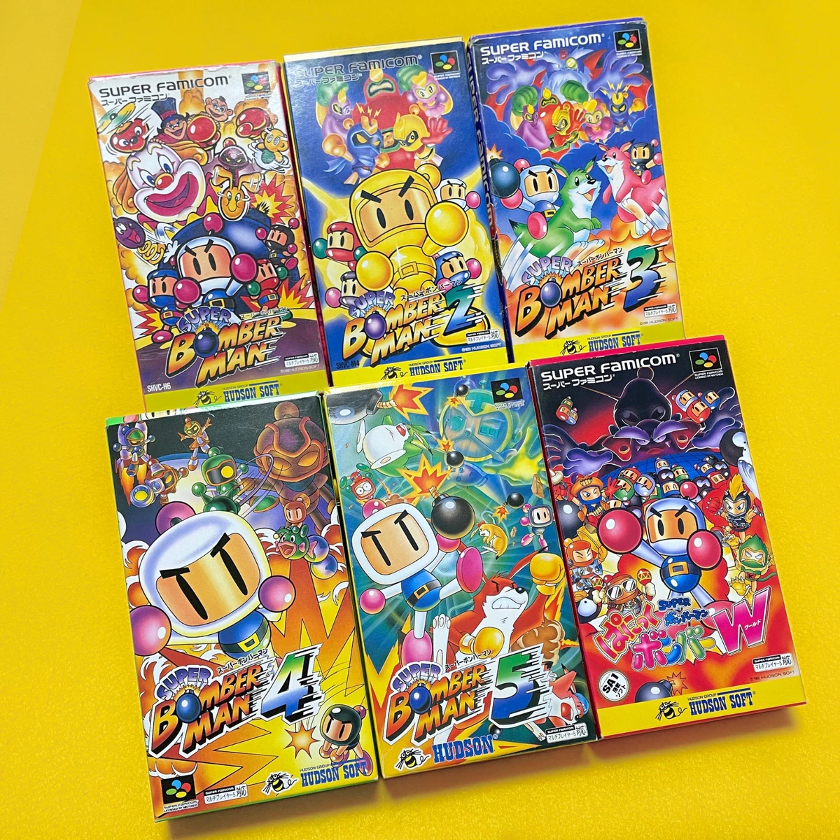 NINTENDO SUPER FAMICOM GAME BOMBERMAN 3 BOMBER MAN W BOX MANUAL JAPAN COMPLETE