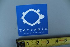 Terrapin Outdoor Systems Blue White Turtle Original V65A Vintage Surfing STICKER