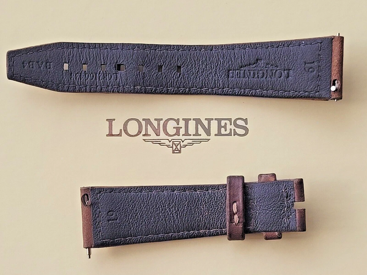 19mm Longines Brown Calf Leather Strap - for Spirit 37mm 