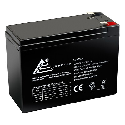 ExpertBattery 12V 10AH Sealed Lead Acid Battery for RAZOR MX350 Versions 1-8