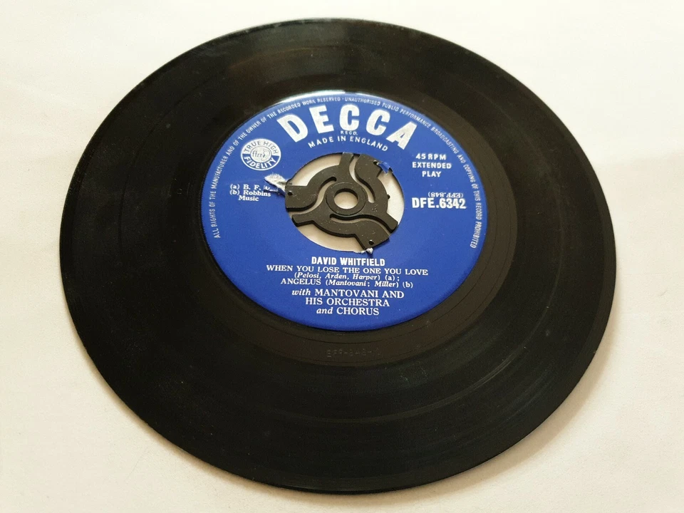 DAVID WHITFIELD - 'When You Lose The One You Love' 7" Vinilo EP Disco Foto 2 de 4