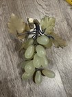Chinese Carved Jade Grapes Stone MCM Vintage Fruit Art Decor 7” Republic China — photo 3