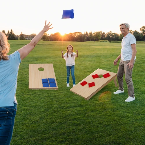 Cornhole Sitzsack Werfen Spielset Rasen Hinterhof für Party Familie zusammen spielen - Bild 42 von 46