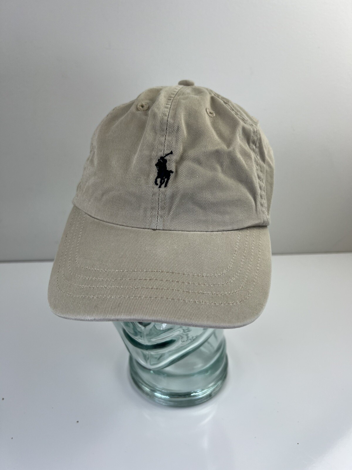 Cappello Polo Ralph Lauren Berretto Cachi con Cavallo Navy Pony Strapback Destrutturato Relaxed