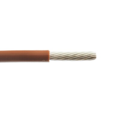 M22759/43-22-1 22 AWG 19 Strand ETFE Insulation Lead Wire 200°C Brown 600V