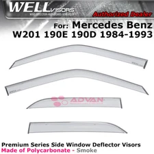 WELLvisors for Wind Deflectors Mercedes 1984-1993 190E W201 Window Visors