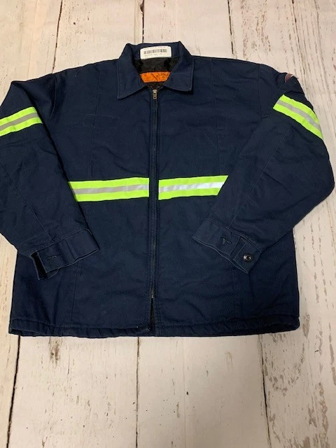 Mens Enhanced Visibility HiVis Work Jackets Perma Lined Panel Technician JT50 - Image 3 of 4