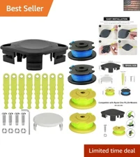 Compatible ACFHRL2 Blades & AC80RL3 Spool Line - Enhanced Trimmer System Bundle