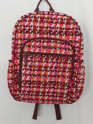 Vera Bradley Campus Backpack in Houndstooth Tweed Vera Bradley Houndstooth Tweed Campus Tech Backpack – Shoptiques main image 2
