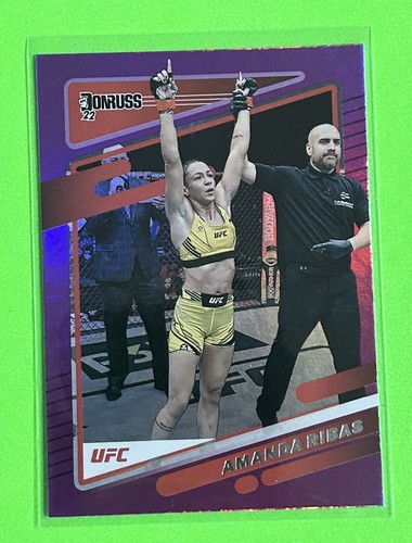 2022 Donruss UFC #163 Amanda Ribas Purple Flood- Flyweight - Picture 5 of 5