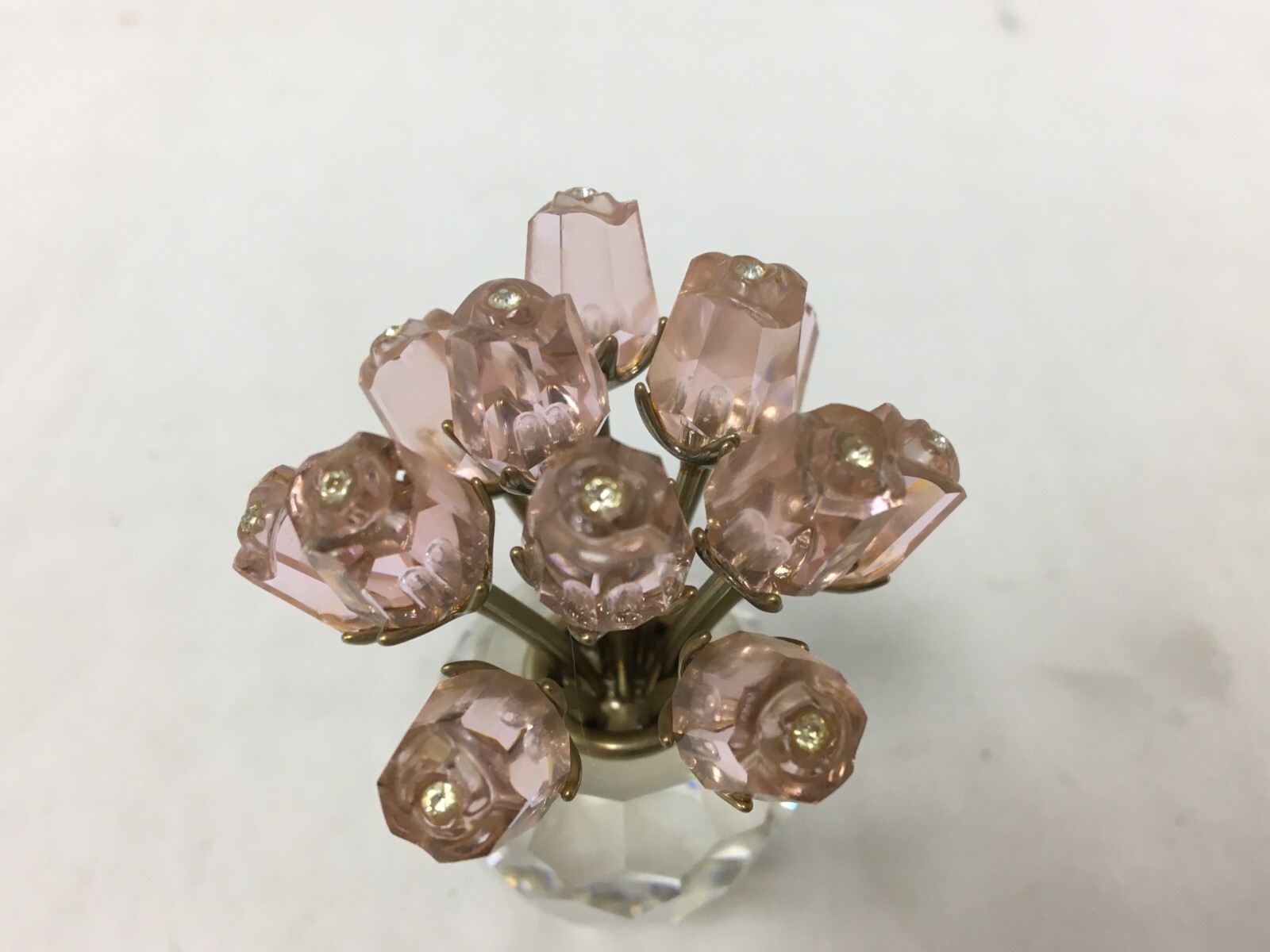 Swarovski Crystal Flowers A Dozen Pink Roses eBay