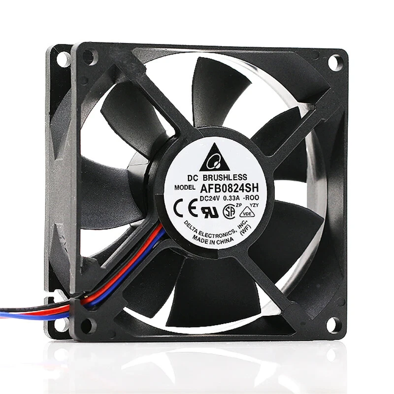 1X AFB0824SH 8cm 8025 DC24V 0.33A Double Ball Inverter Cooling Fan Fast Shipping - Image 2 of 4