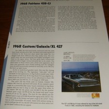 1968 Ford Customgalaxiexl 427fairlane 428 Cj Specs Info 68