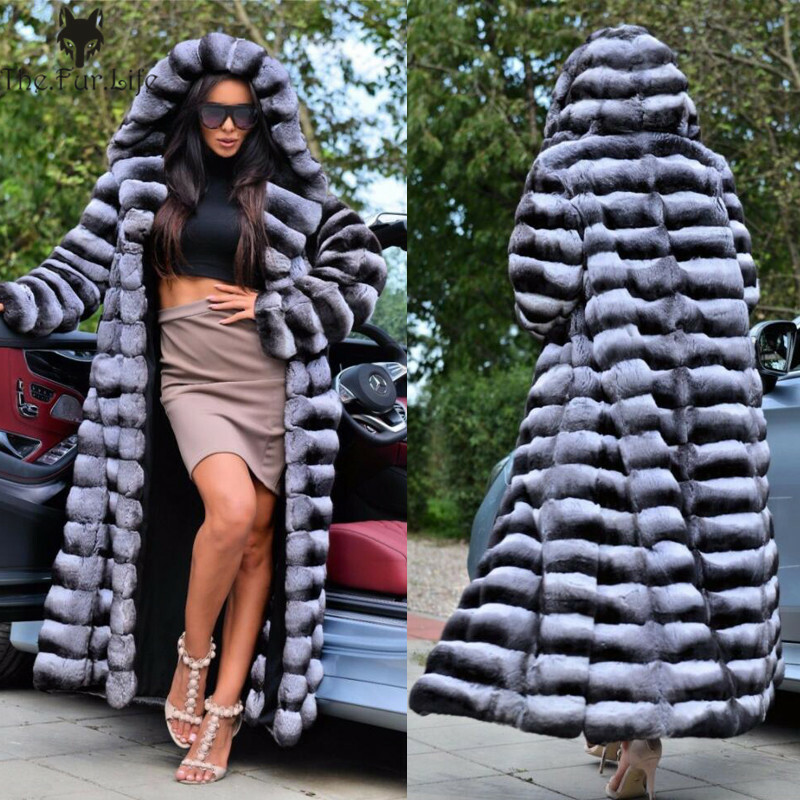 think fur　Rex Like Fur Cocoon Coat ボア Rex Rabbit Fur Coat