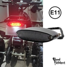 Motorrad LED Rücklicht E-geprüft Bremse läuft Heckleuchten ATV Rauchglas Getönt