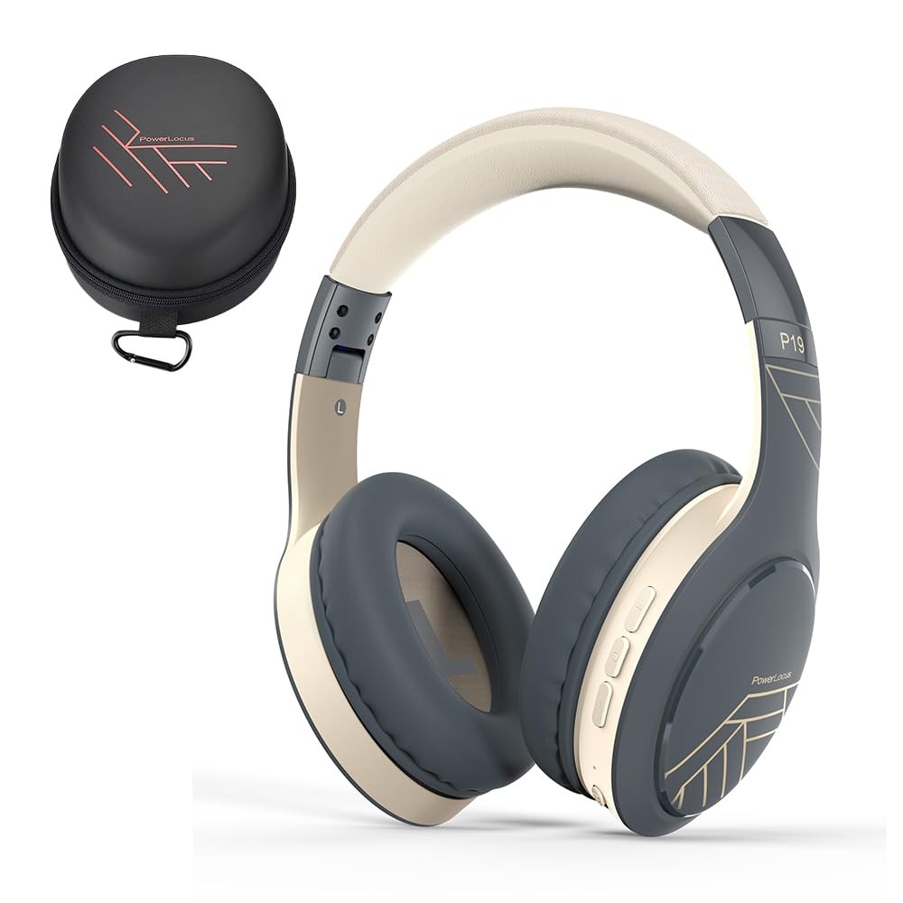 PowerLocus P19 Wireless Bluetooth Over Ear universal, Asphalt Grey