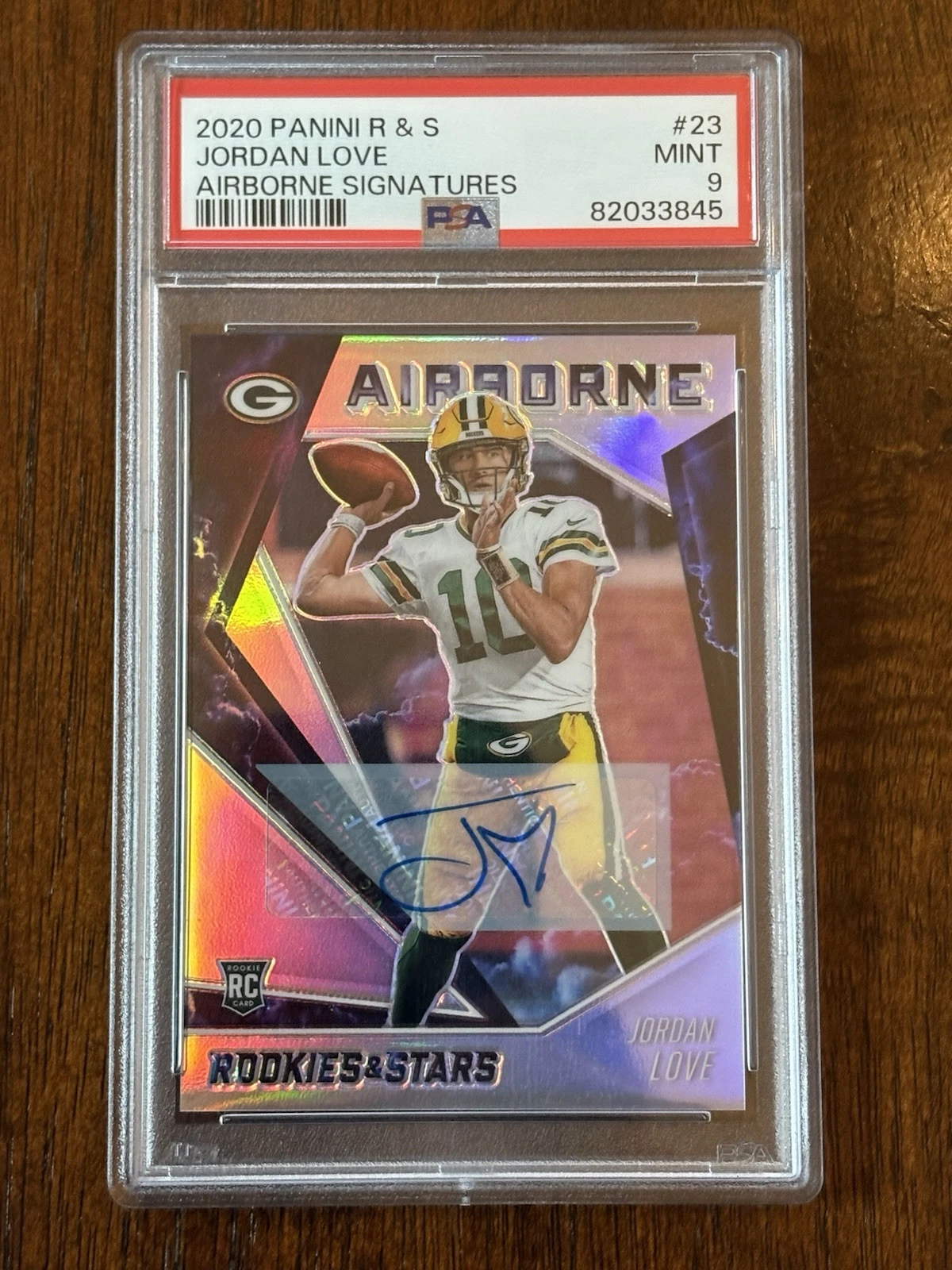 Jordan Love Panini Rookies & Stars Airborne Signatures #23 Base