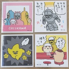 Chiikawa Sticker Collection Set 4pcs Hachiware Official Nagano Anime Kawaii JP