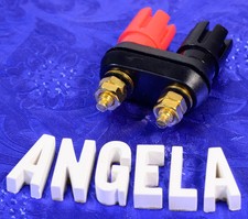 Speaker Binding Posts For Tube & Solid Amplifiers Gold Plated Brass, #MAJP0336
