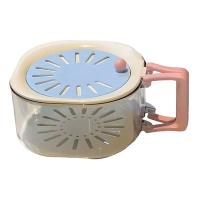 #ad #ad Fruit Drain Basket Draining Washer with Lid $18.79