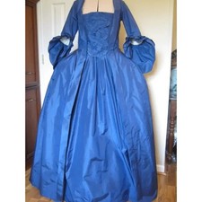 Medieval Blue Dress 18th Century Dress Vintage Ball Gown Renaissance Costume