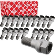 20x FEBI RADSCHRAUBEN RADBOLZEN M12 x 1,25mm 18mm für Peugeot Citroen Fiat
