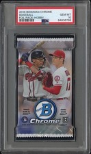 2018 Bowman Chrome Mlb Baseball Foil Pack Hobby Psa 10, -shohei Ohtani Rc Year-