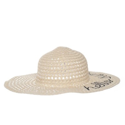Sonnenhut, Größe: ONE SIZE, Polyester, Beige, Damen #uiq
