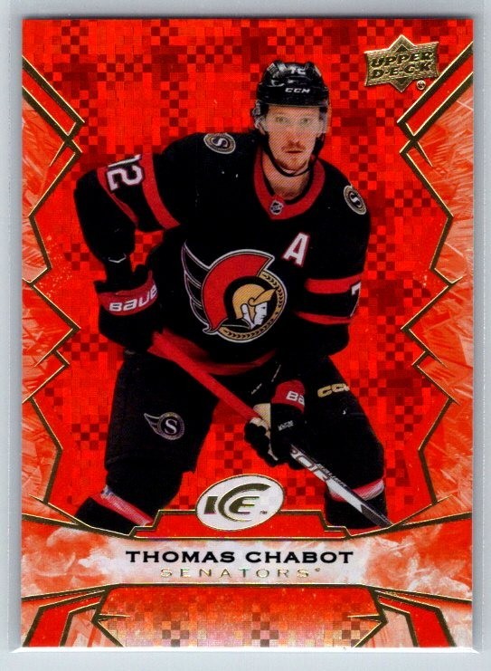 2022-23 Upper Deck UD Ice Orange #53 Thomas Chabot Ottawa Senators