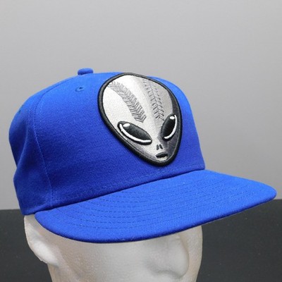 Las Vegas 51s New Era 59FIFTY MiLB Alien Baseball Hat Cap Fitted Mens 7 Blue