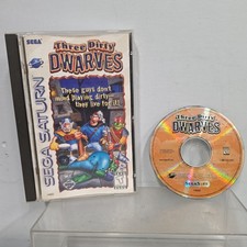 Three Dirty Dwarves (Sega Saturn, 1996) Video Game CIB 
