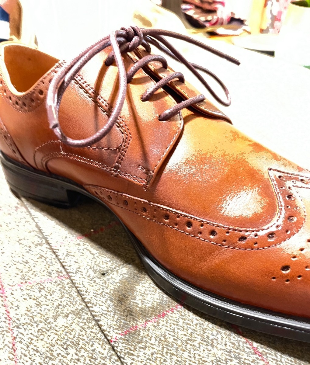 EXCELLENT COMFORTECH FLORSHEIM MENS BROWN DRESS SHOES  display picture 3