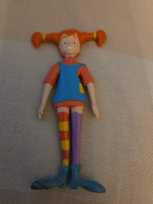VINTAGE 1990s PIPPI LONGSTOCKING MOVIE PROMO FIGURE 1997 ANIMATED FILM TOY DOLL