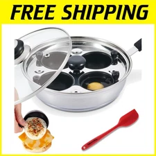 Nonstick Egg Poacher Pan for Healthy Breakfasts
