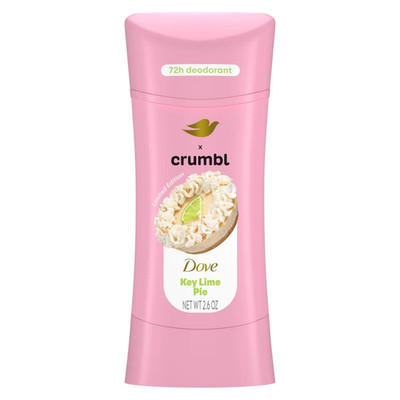 Dove Crumbl Limited Ediiton Deodorant Stick Key Lime Pie, 2.6 Oz