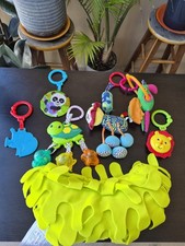 Lot 7 Baby Rattles Sensory Toys Tummy Time Pillow NEW