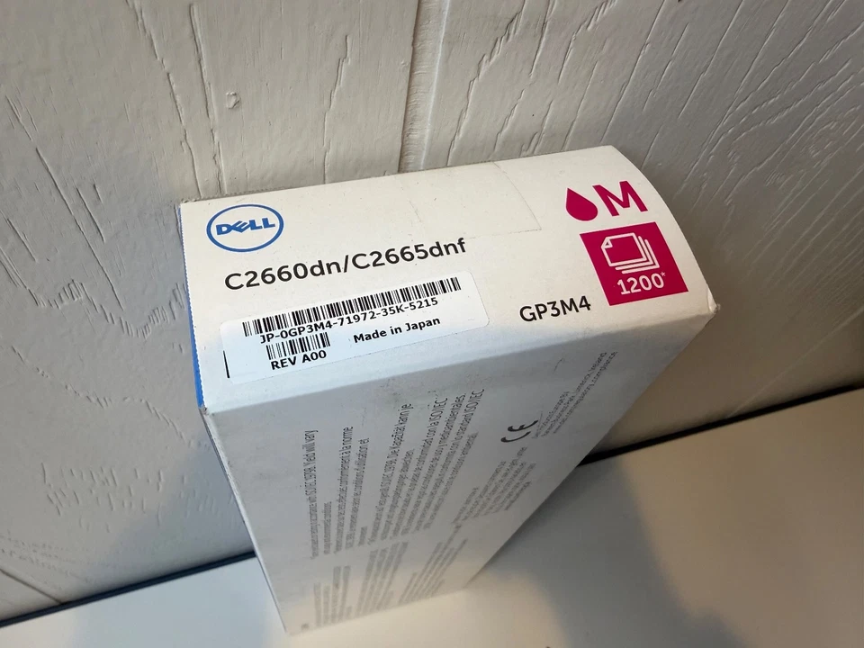 Cartucho de tóner magenta genuino Dell OEM GP3M4 C2660dn/C2665dnf 1200 páginas Foto 2 de 3
