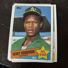 1985 Topps - All-Star Rickey Henderson #706
