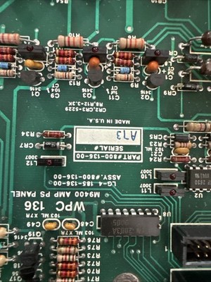 WPC 800-136-00 M9400 AMP PS Panel Circuit Board Web Guide Motherboard Refurbish