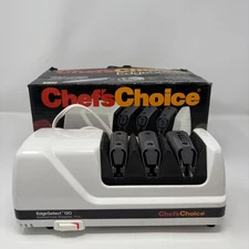 Chefs Choice Knife Sharpener EdgeSelect 120 Diamond Hone White Sharpener
