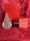 NIB NEW FLAWLESS Exquisite BACCARAT France Glass EYE Crystal Tier CHRISTMAS TREE