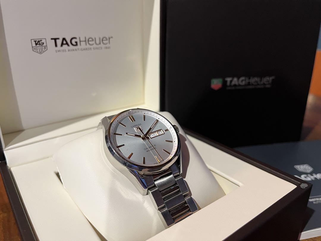 TAG HEUER Carrera Calibre 5 Day-Date Automatic Men's Watch 907260