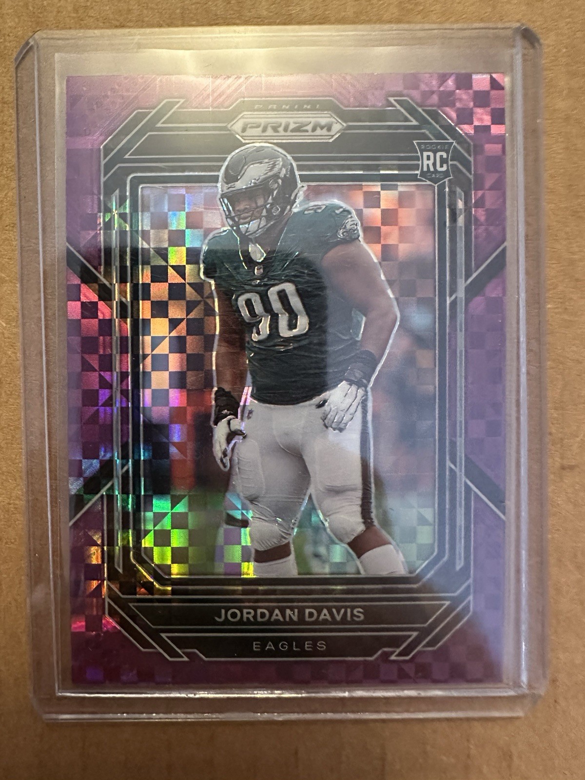 Jordan Davis Panini Prizm #371 Purple Power