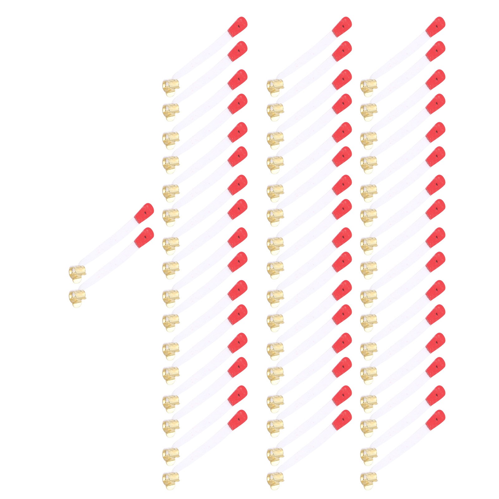 50Pcs Piano Climbing Rope Tuning Bridle Strap With Metal Lock Musical Instrum