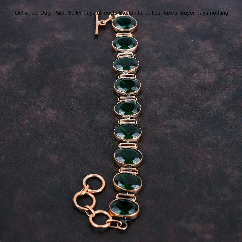 Thanks Giving Day 销售铜铬透视宝石表圈手链首饰 — 第 4/4 张图片