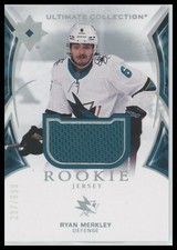 Ryan Merkley #/699 - 2021-22 UD Ultimate Collection Rookies Jersey #158 Sharks