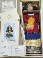 New 1993 World Gallery Porcelain 21" Queen Esther Doll Limited Edition 235/2500